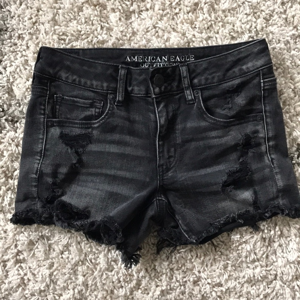 Black Super Stretch Shorts